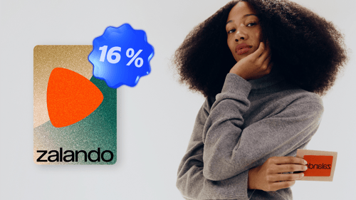 Få 16 % cashback på gavekort til Zalando